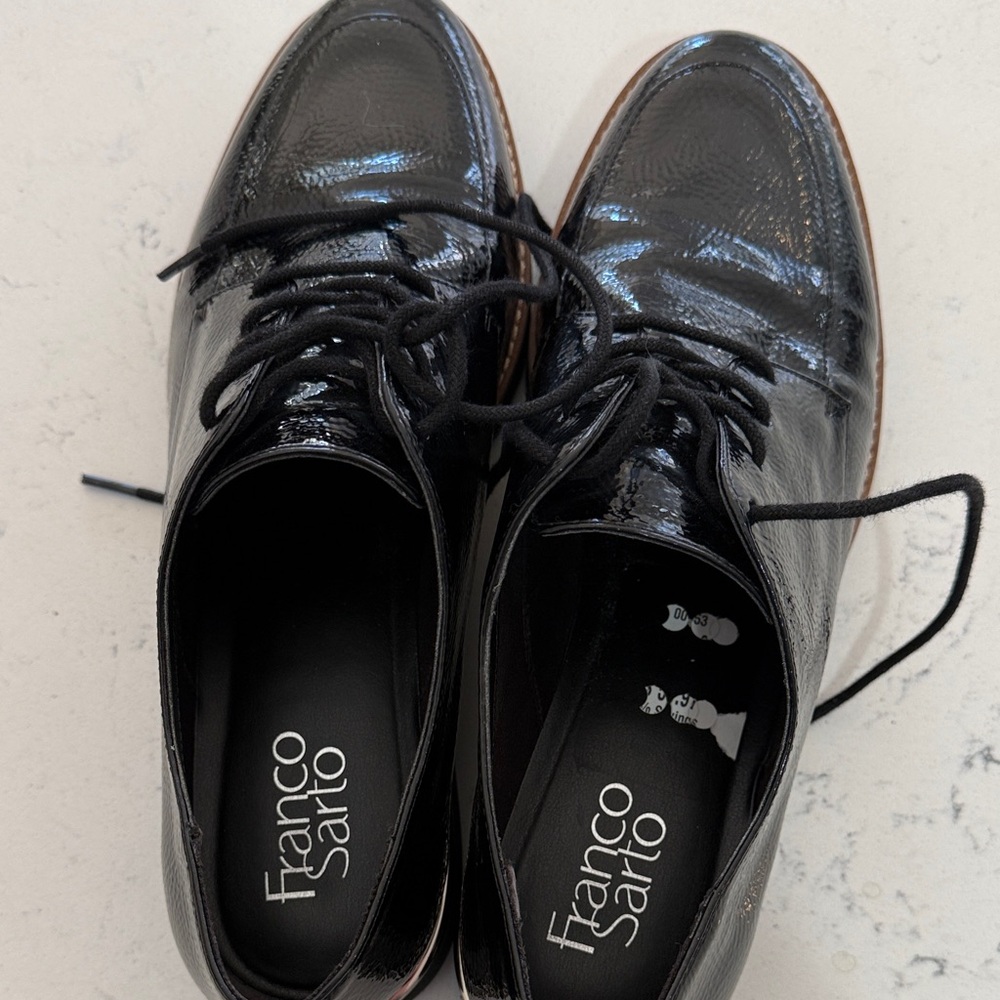 Franco Sarto Black Patent Leather Loafers - Picture 3 of 3